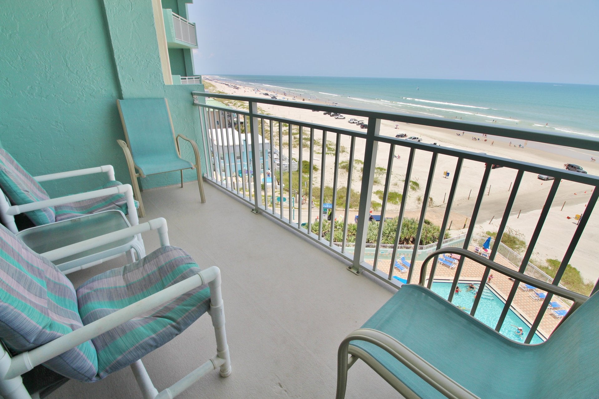 Unwind on the balcony with the salty breeze