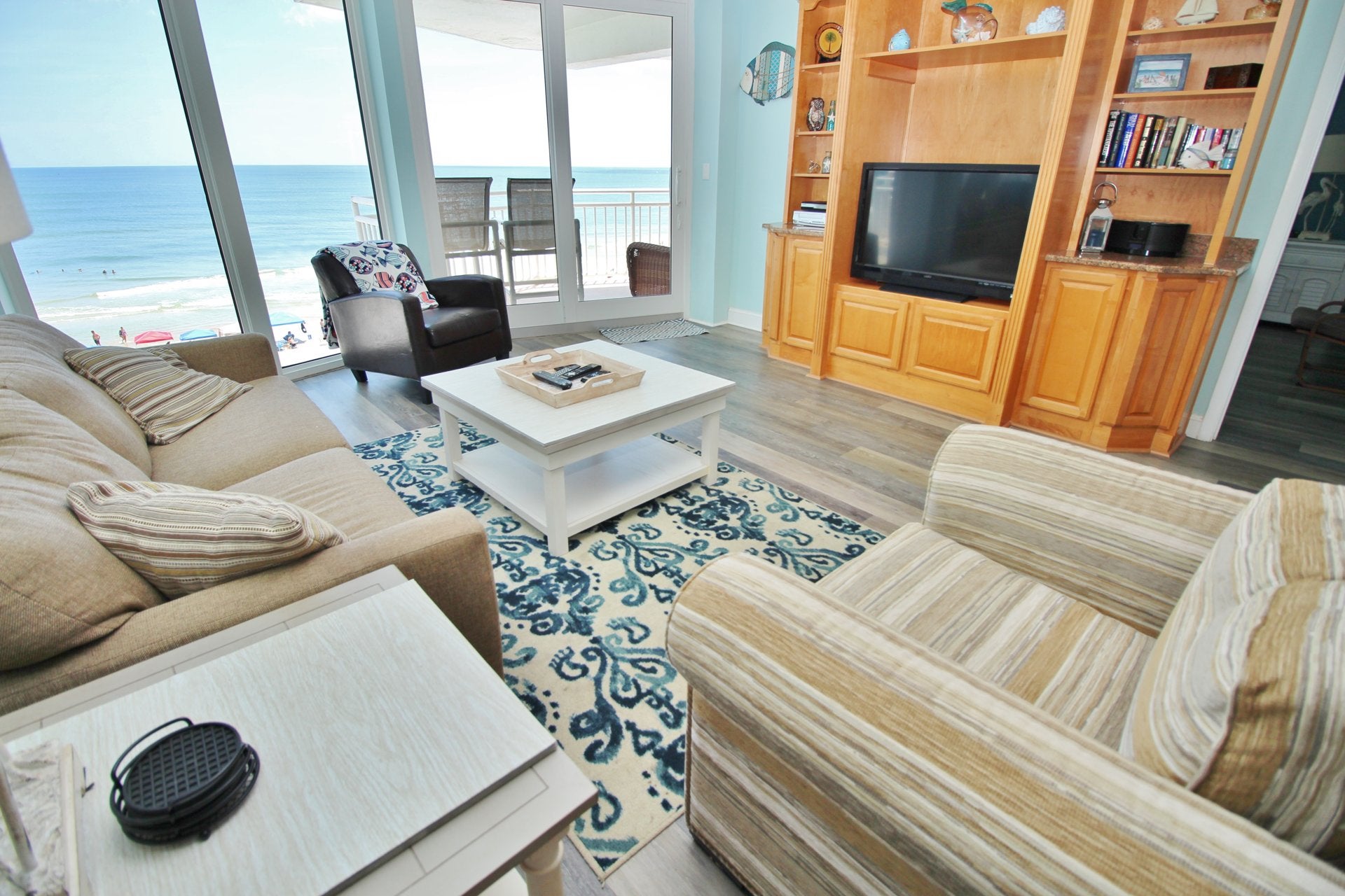 The Living Room with 24/7 Ocean Views