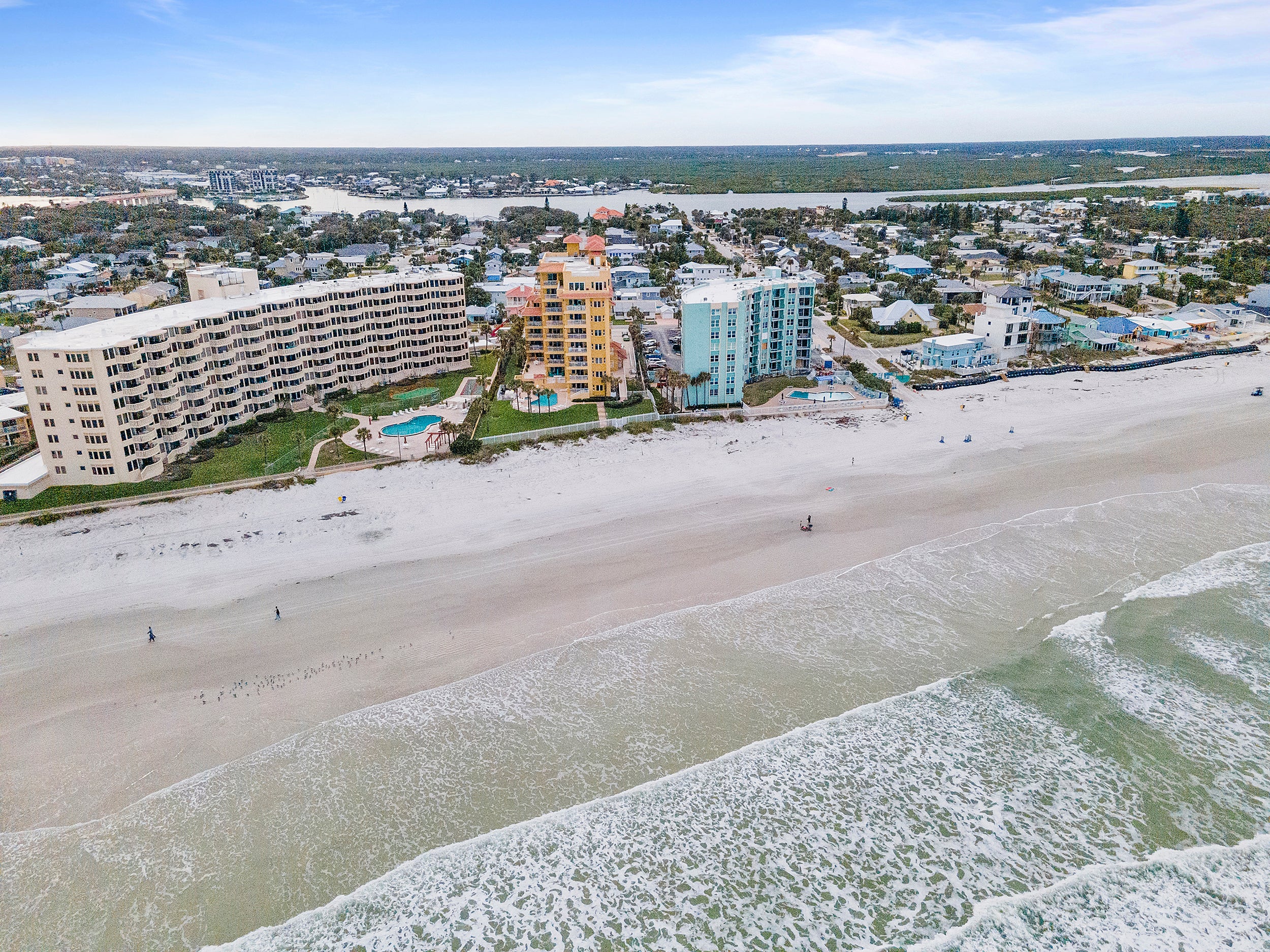 Aerial View of Complex from Ocean