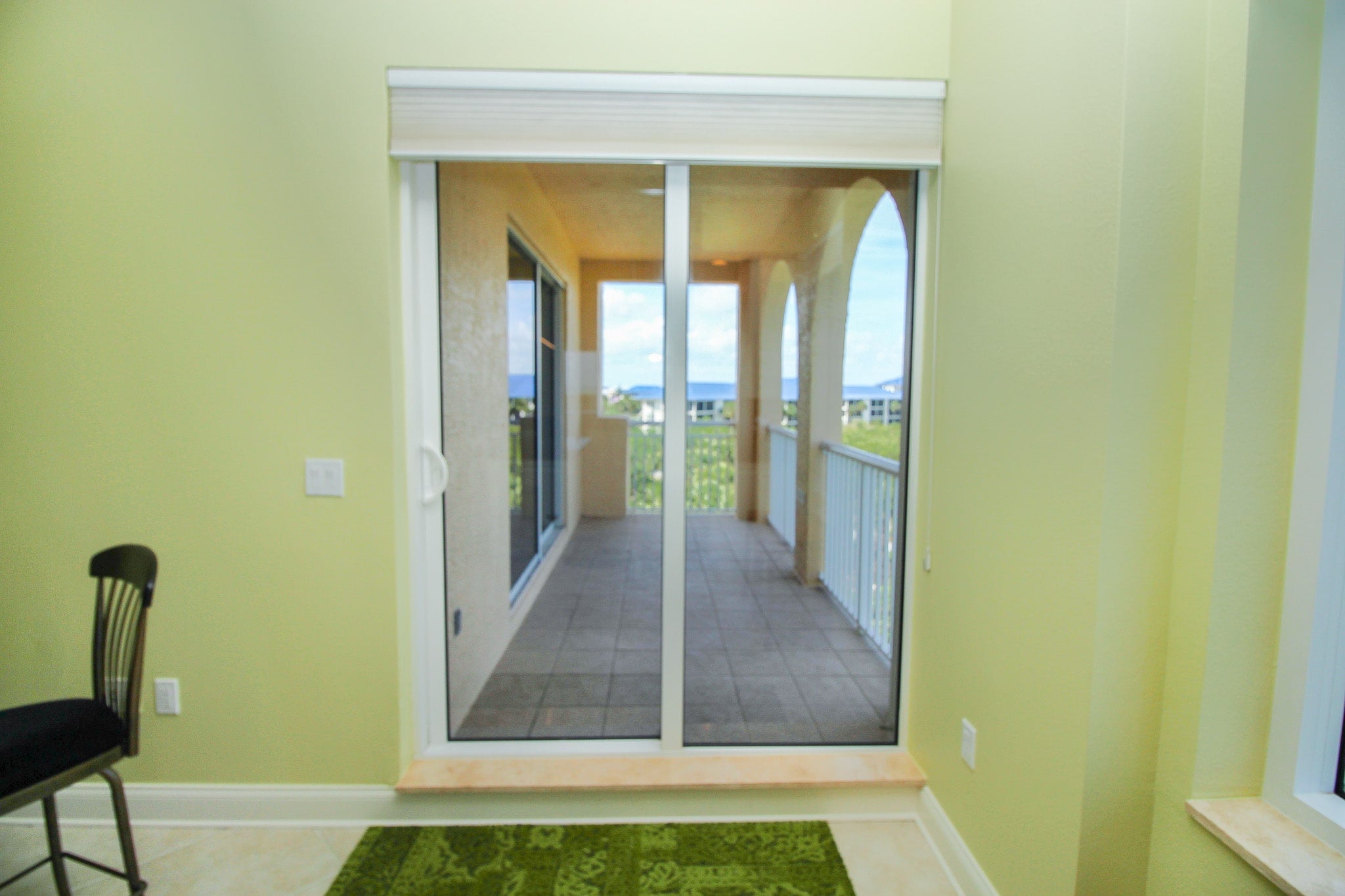 Kitchen has access to balcony