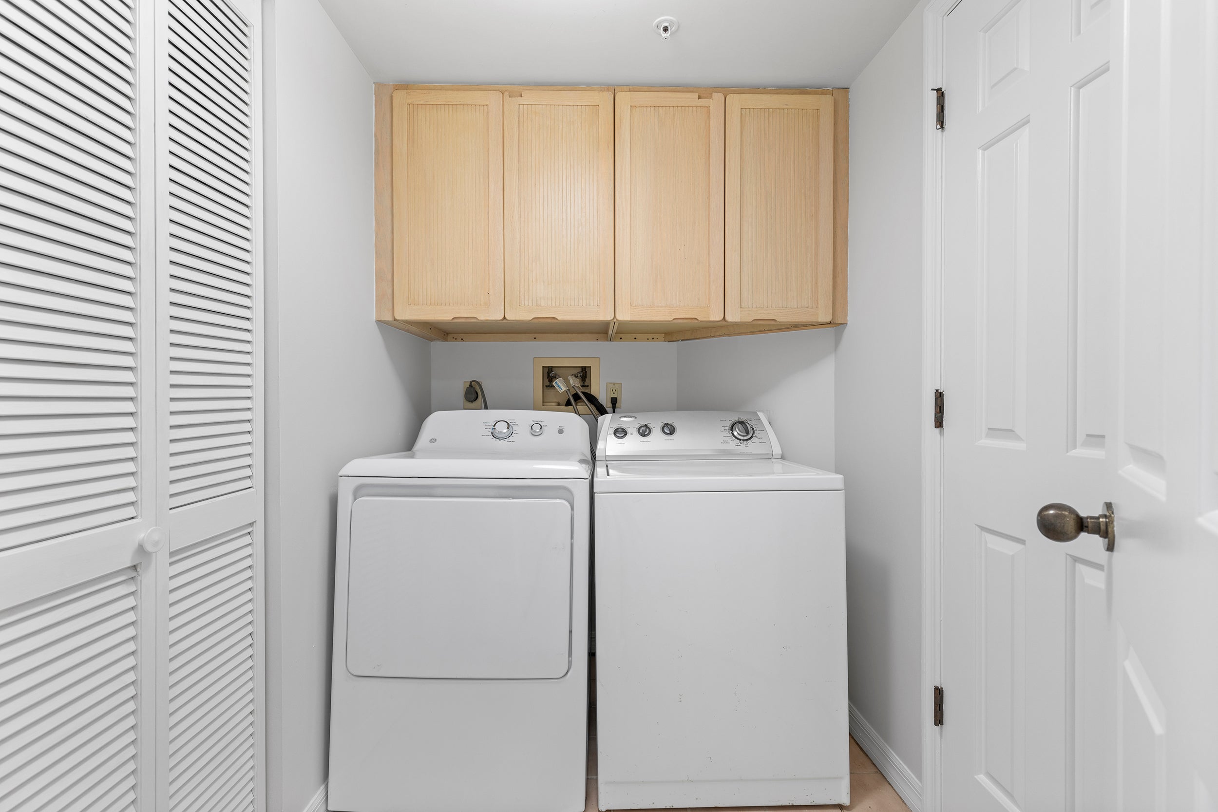 Washer and Dryer Inside Unit